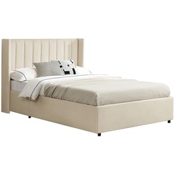 Gemütliches Polsterbett Savona 140 – Beige