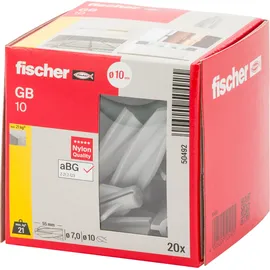 Fischer Gasbetondübel GB 10 20 Stück