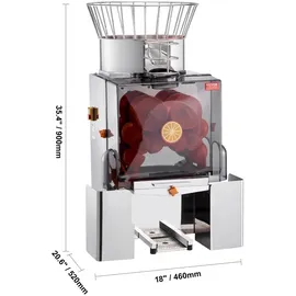 Vevor 120-W-Entsafter Edelstahl