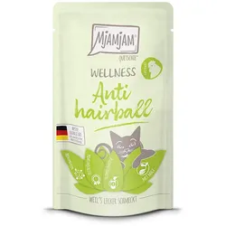 MjAMjAM – Wellness 125g MjAMjAM Katze Sparpaket 24x125g Wellness AntiHairball Huhn
