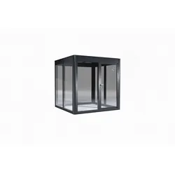 SunElements Design Gewächshaus SunGarden Power mit Photovoltaikdach 2.2 anthrazit-metallic, Wände: 6mm Acrylglas, Dach: Doppelglasmodule 5 % Transparenz