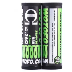Wotofo Quad Core Fused Clapton Prebuilt Wire 0,26 Ohm 10er Pack Fertigwickelung