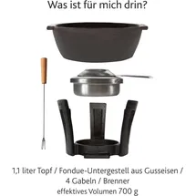 Boska Party Fondue Set, Fondue Set, Schwarz