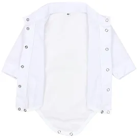 TupTam Langarmbody TUPTAM "Body Jungen Baby Hemd-Body Langarm mit Kragen", Jungen, Gr. 68, N-Gr, weiß, Obermaterial: 50% Baumwolle CO. 50% Polyester PES., Bodys