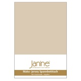 JANINE 5007 Mako-Feinjersey 140 x 200 - 160 x 200 cm sand