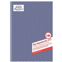 Avery Zweckform AKTION: 5er-Pack Bautagesbericht »1777-5« gelb, 21x29.7 cm