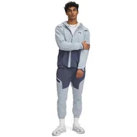 Under Armour Unstoppable Fleece Joggers - Downpour Gray / Harbor Blue / Black - 2XL