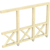 SKANHOLZ Andreaskreuz Seitenwand 305 x 210 cm beige
