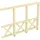 SKANHOLZ Andreaskreuz Seitenwand 305 x 210 cm beige