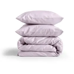 Baumwolle Bettwäsche-Set - Lavendel / Perkal