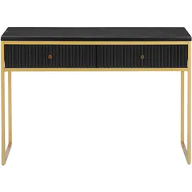 LEONIQUE Fleuriss Konsolentisch 110x40x76 schwarz