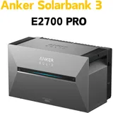 Anker SOLIX Solarbank 3 E2700 PRO Solarspeicher Balkonkraftwerk Stromspeicher