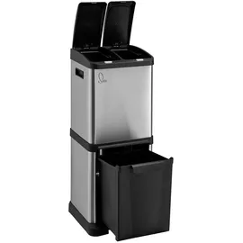 Svita Mülleimer 16 l Silber