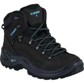 Lowa Renegade GTX Mid Damen Slim Asphalt/Türkis 38