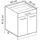 Vicco Schubladenschrank R-Line 60 x 60 x 81,6 cm Schwarz