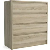 masseno ASTORRE 75 x 82 x 35 cm Eiche Sonoma / Braun