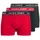 JACK & JONES JACHECTOR SOLID TRUNKS blau/rot/dunkelgrau melange XL 3er Pack