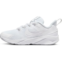 NIKE Star Runner 4 NN (PS) Sneaker, White/White-White-Pure Platinum, 29.5 EU - 29.5 EU