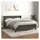 vidaXL Boxspringbett 140 x 200 cm Dunkelgrau