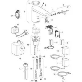Geberit Typ 186 Waschtischarmatur Chrom