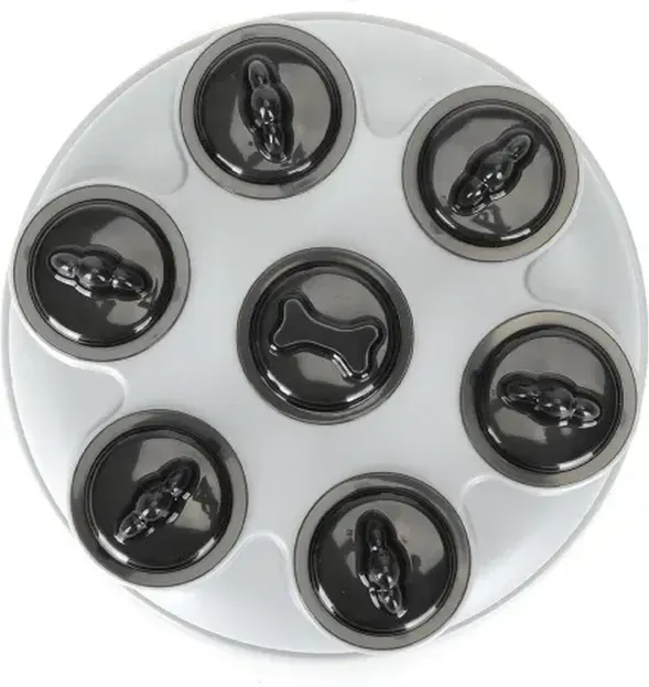 Nobleza Exklusives Intelligenzspielzeug für Haustiere Grau L23,5xB23,5xH7,2cm 1 Stück für Hunde