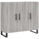 vidaXL Sideboard Grau Sonoma 90x34x80 cm Holzwerkstoff
