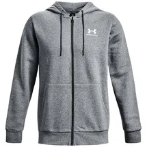 Under Armour Essential Fleece Kapuzenjacke Herren 012 pitch gray medium heather/white S