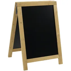 Securit® Bürgersteig-Kreidetafel mit lackiertem, rustikalem Holzrahmen