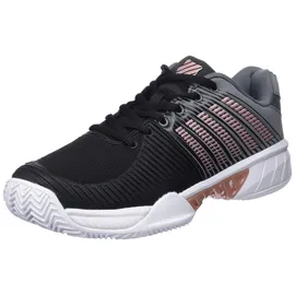 K-Swiss Damen Express Light 2 Sport Shoe, Schwarz/Grau/Rose Gold, 41 EU - 41 EU