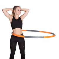 HOOPOMANIA Weight Hoop [1,5 kg] Fitnessreifen für Erwachsene in orange – Anfänger Hoop