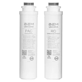 BEM Unicora Wasserfilter Osmoseanlage Umkehrosmose Trinkwasser Wasseraufbereiter UV Direktanschluss, Heißwasserspender 6 Temperaturstufen), TDS Monitor Kalkfrei für Küche Büro