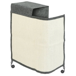 Navaris Kratzbrett, Katzen Kratzmatte Kratzschutz Sofa - Sisal Kratzteppich - rechts grau
