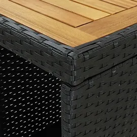 vidaXL Gartenbar Set 5-tlg. Schwarz