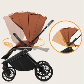 lionelo MIKA PLUS 3-in-1 Kombikinderwagen Brown Rust