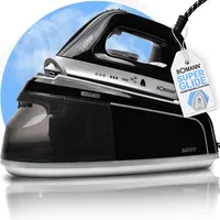 Hotpoint Bomann Dampfbügelstation 2400 W, 1.2 L Wassertank, schwarz