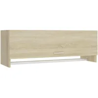 vidaXL Garderobenschrank Sonoma-Eiche 100 x 32,5 x 35 cm Braun