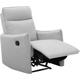 dorel home Relaxsessel Lugo Polyester 71 x 102 x 86 cm Grau mit Schlaffunktion