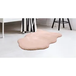 Fellteppich PADIRO "Rabbit Light Sheepskin 825", beige (creme), B:60cm H:23mm L:90cm, Mikropolyester, Teppiche, weiches Fellteppich-Imitat, Schlafzimmer, Kinderzimmer