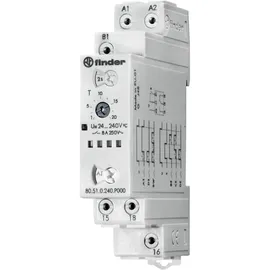Finder Zeitrelais 1W, 8A, 24-240VAC/DC 80.51.0.240.P000