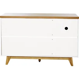 Jahnke Sideboard Libre 120 x 77,4 x 39 cm Braun / Weiß