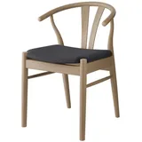 Hammel Furniture Stuhl Frida, Esszimmerstuhl, Wohnzimmerstuhl, Massivholz, gepolsterte Sitzfläche, versch. Farbvarianten grau