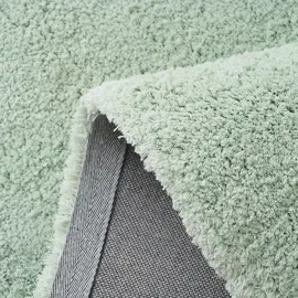 OTTO home Hochflor-Teppich OTTO HOME "Microfaser Teppich Magong, besonders weich, sehr feiner Flor" Gr. 6, grün (pastellgrün), B:200cm H:30mm L:300cm, Kunstfaser, Teppiche, uni, Wohnzimmer, Schlafzimmer, Kinderzimmer, auch rund und als Läufer