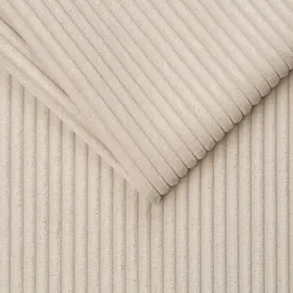trends by hg Wohnlandschaft Cord 3-Sitzer Beige