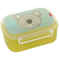 sigikid Lunchbox Lunchbox 17 x 11 x 7 cm, Polypropylen, (1-tlg), Spülmaschinengeeignet, Motiv-Deckel mit der Hand spülen grün Luxentu