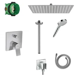 Hansgrohe Unterputz Dusch-Set Vivenis mit Decken- oder Wandanschluss von Sandbad