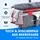 Clean Maxx Fensterreiniger-Set 7-tlg. Grau/Rot
