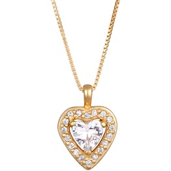 Elli Herz Zirkonia Anhänger Liebe 925 Silber Ketten   Damen