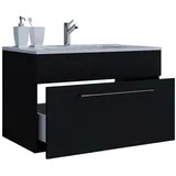 VCM my bath Badmöbel-Set Badinos 914839 schwarz 60,0 x 46,0 x 50,0 cm