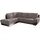 ed exciting design Ecksofa Mikrofaser 2-Sitzer Grau
