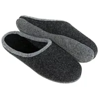 Pantoffelmann Wollfilzpantoffel Herren Filzpantoffel leichte Pantoffel Hausschuhe Pantoffel (1 Paar) Filzpantoffeln, Gästepantoffel besonders leicht schwarz 42 EU